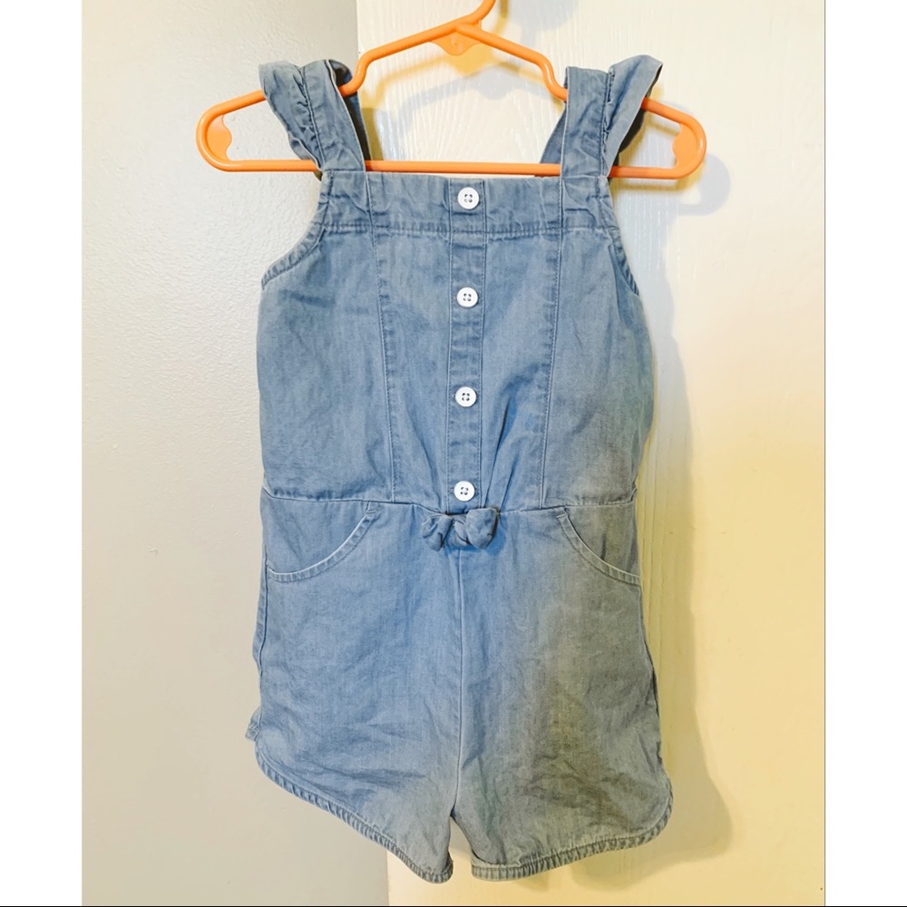 Toddler Girl Chambray Jumper